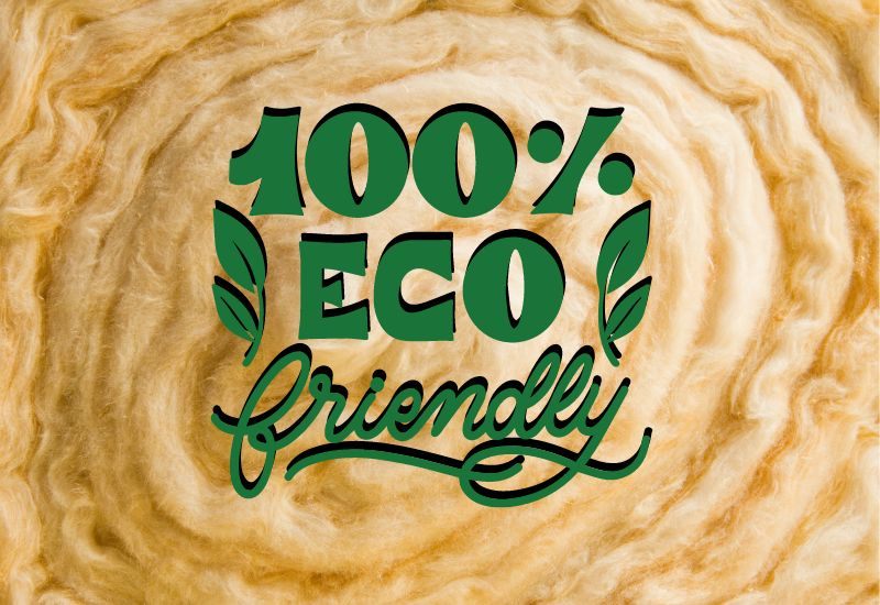 laine de verre avec logo ecologie