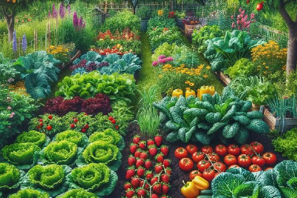 jardin avec plein de legumes