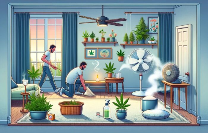 illustration Astuces pour éliminer l’odeur du cannabis