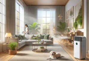 illustration d'odeur de chien dans une maison