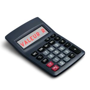 calculatrice avec texte "valeur R"