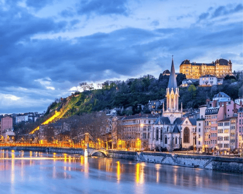 vue du pont de lyon