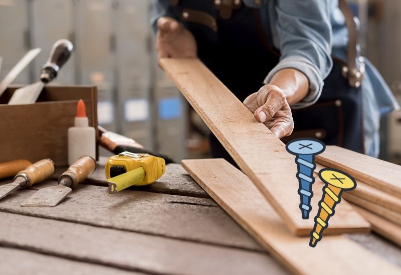 exemple de construction de bois avec des emojis vis