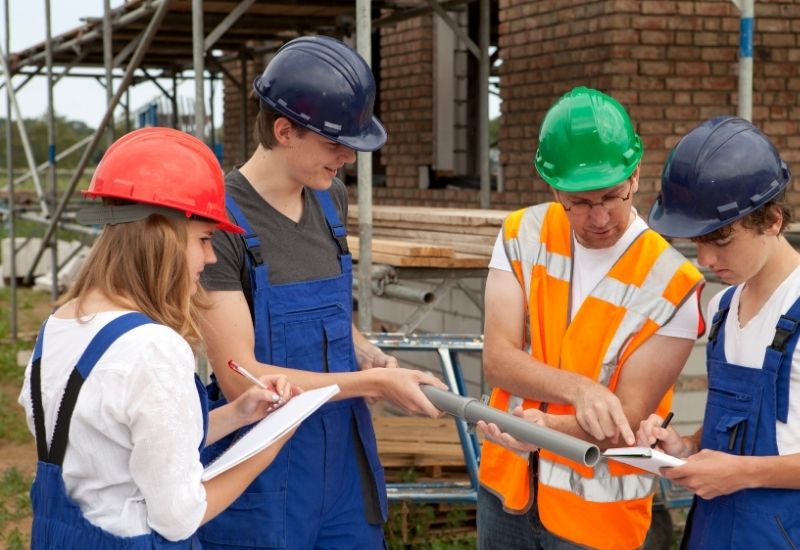 exemple des métiers du bâtiment