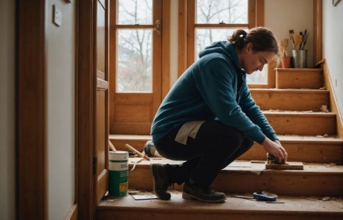 exemple de rénovation d'escalier