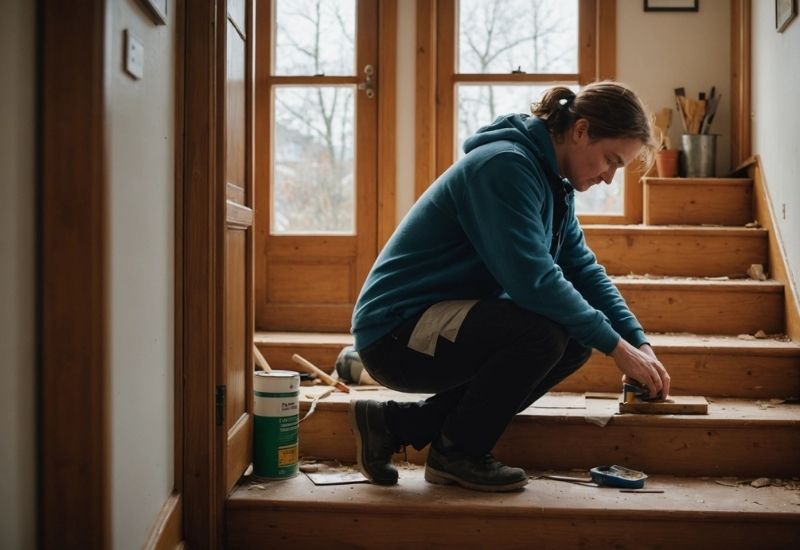 exemple de rénovation d'escalier