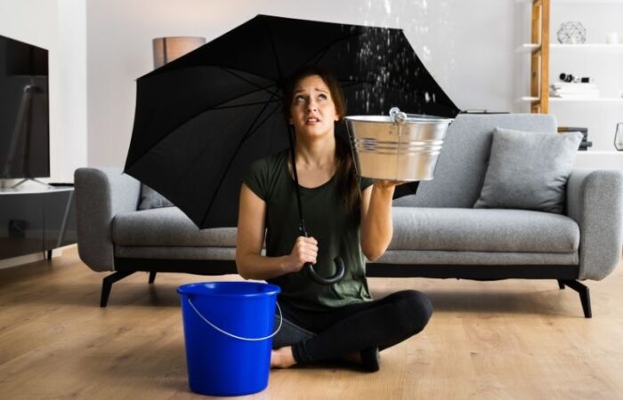 exemple d'une fuite d'eau