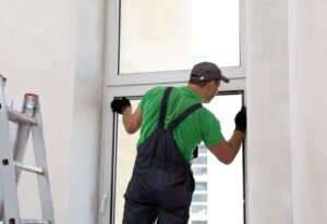 exemple d'installation de fenêtres double vitrage