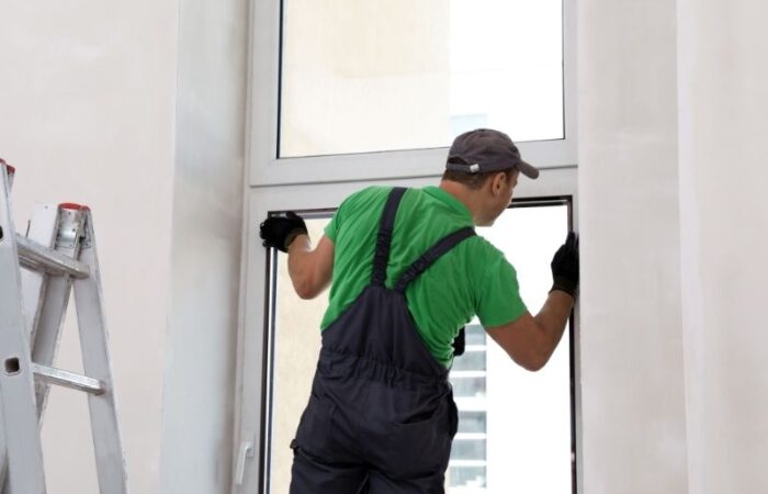 exemple d'installation de fenêtres double vitrage
