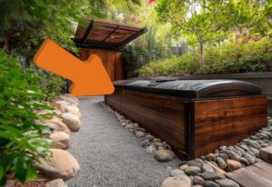 cuve enterrée dans un jardin