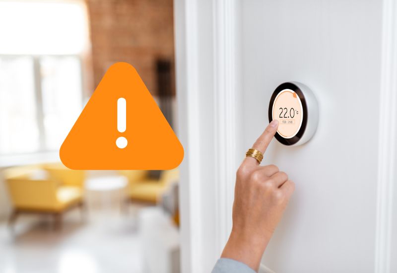 thermostat chauffage avec problème